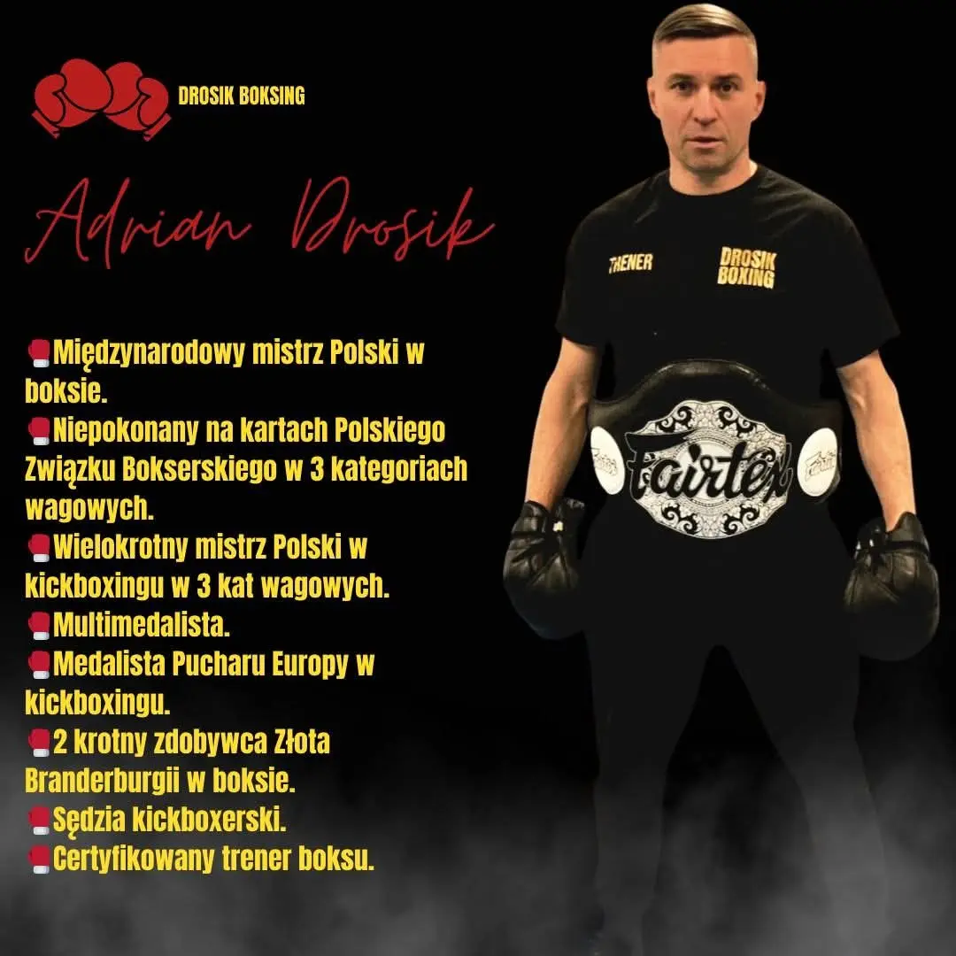 Adrian Drosik – mistrz Polski w boksie, trener Zielona Góra